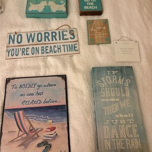 Beach-Themed and Inspirational Wall Art Collection
